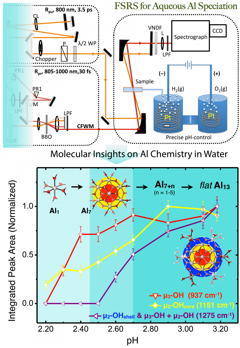 Al speciation in H2O