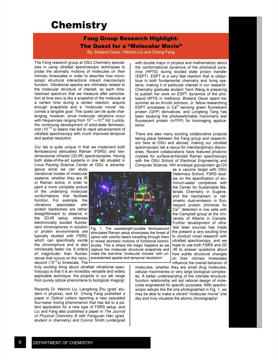 OSU Chem Dept NewsLett